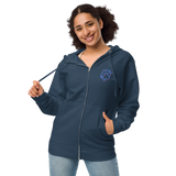 Unisex fleece zip up hoodie
